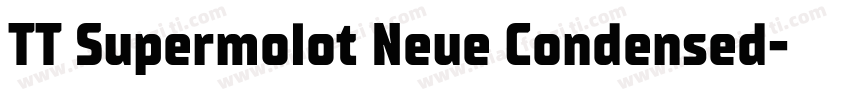 TT Supermolot Neue Condensed字体转换